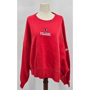 Nike Women's XL Red Atlanta Falcons Oversized Crop Sweatshirt NWT
